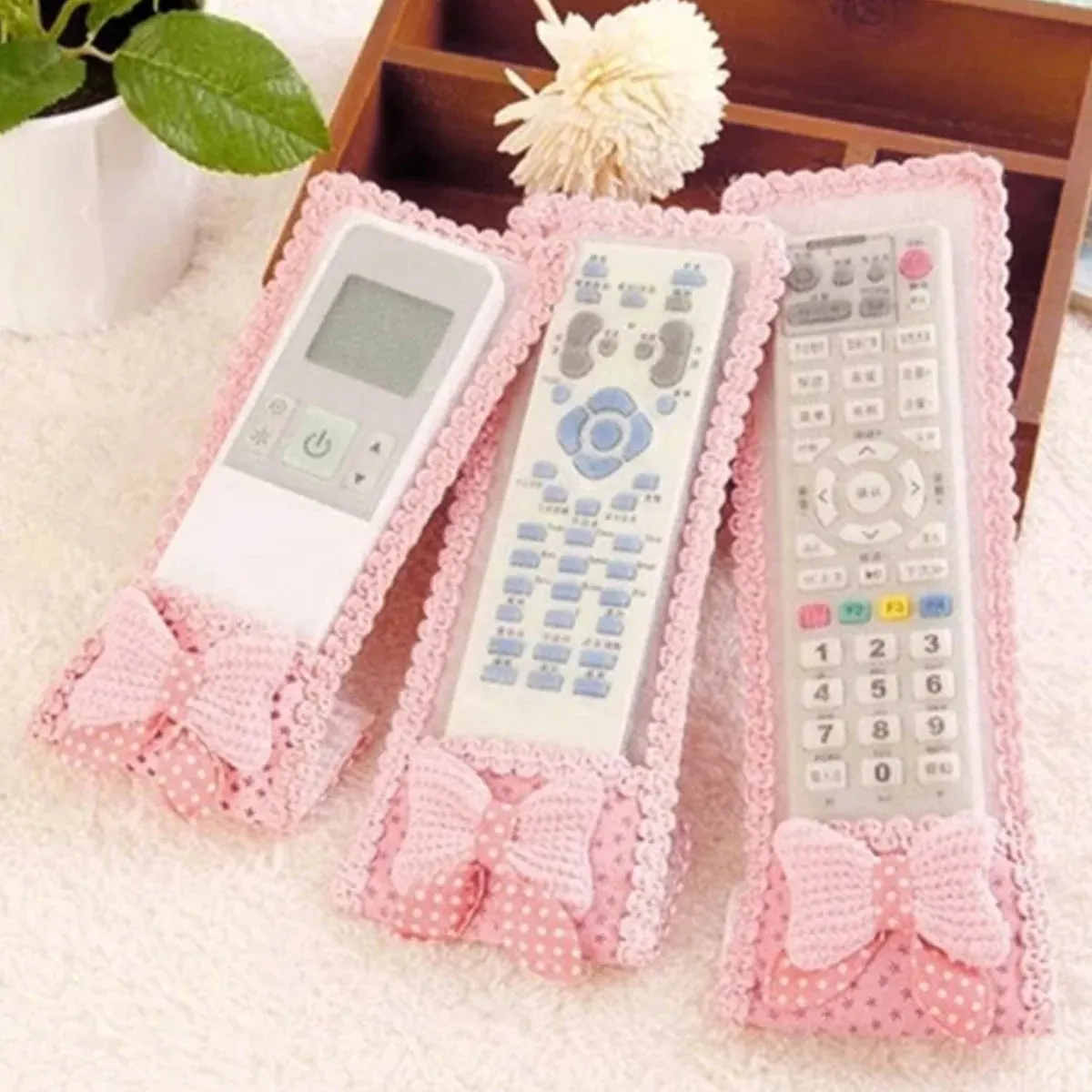 3pc Remote Cover for TV, AC, DTH â Dust Covers (Mix Design / 3 Pc)
