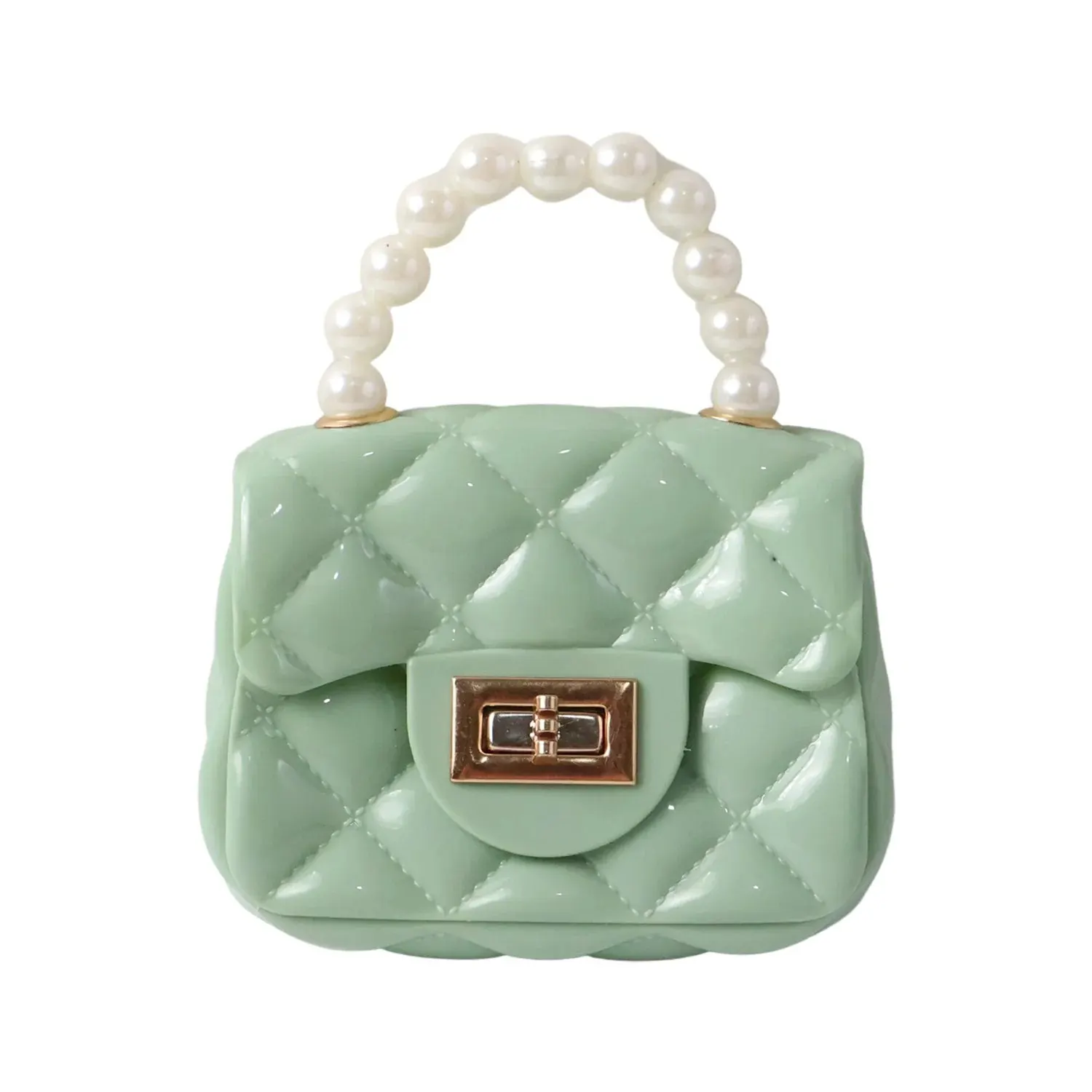 Elegant Quilted Mini Handheld & Sling Fashion Handbag (1 PC)