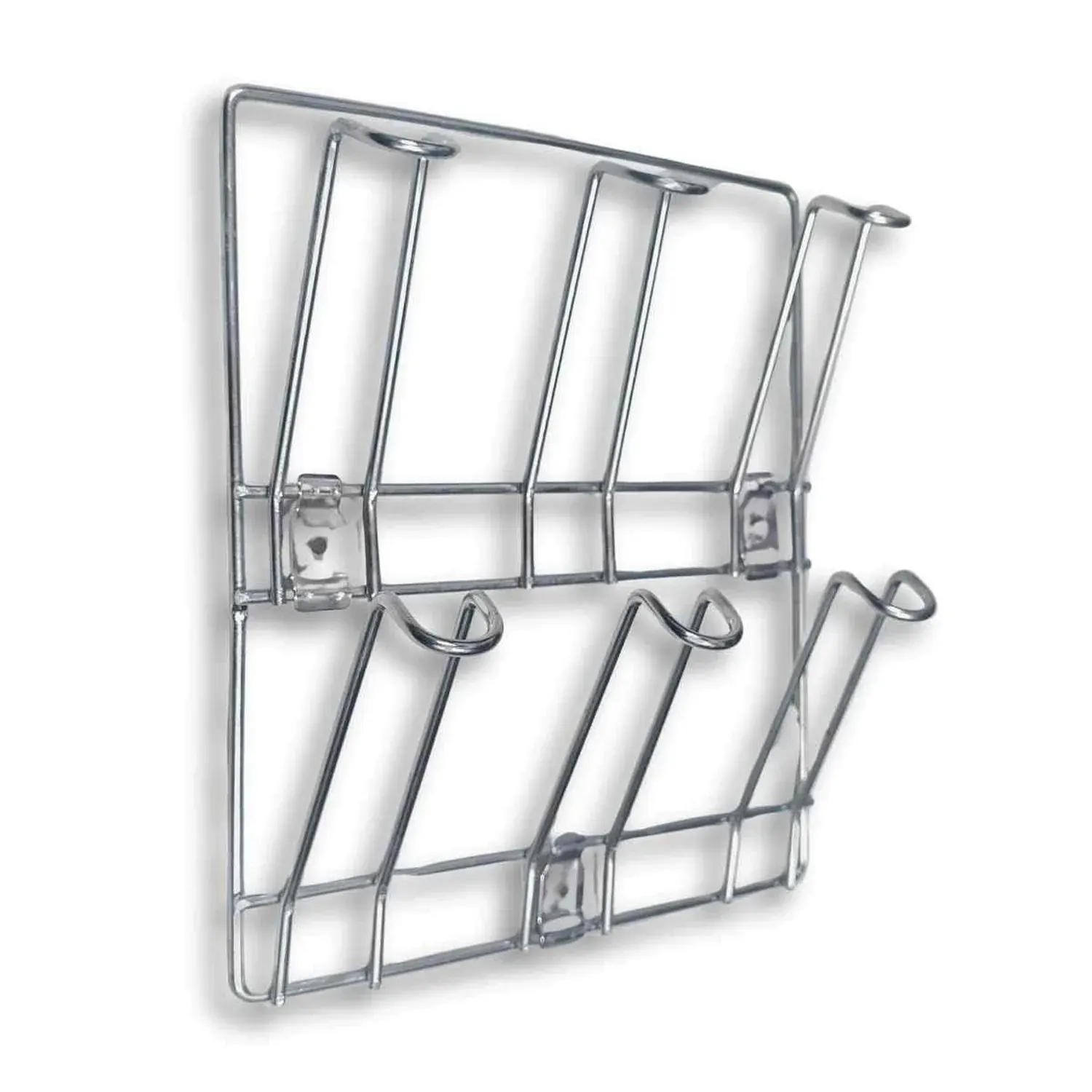 Wall-Mounted Stainless-Steel Cup & Mug Holder Rack (25 x 25 cm, 1 Pc)