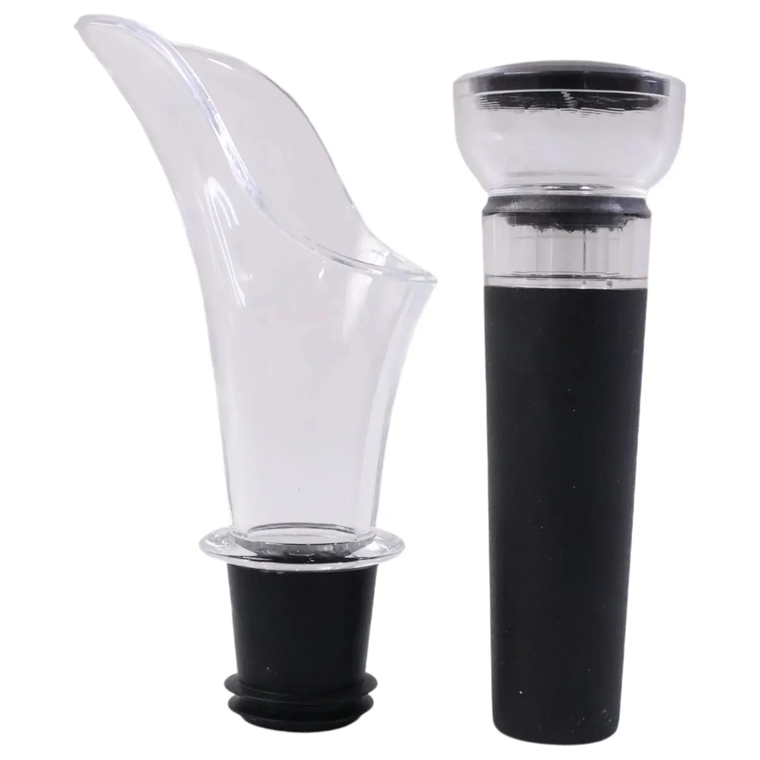 Premium Wine Poorer and Vacuum Bottle Stopper Set (2 Pc)