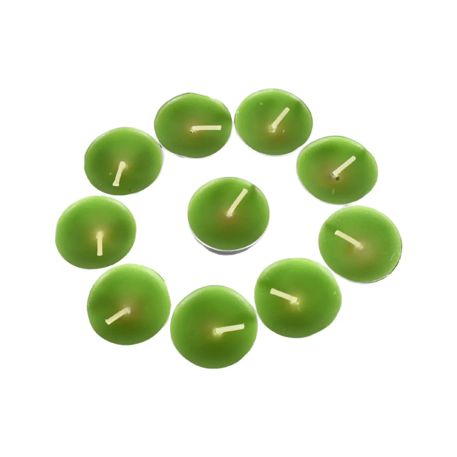 8–9 hour unscented smokeless candles for festivals, parties & dinners (10 pc)