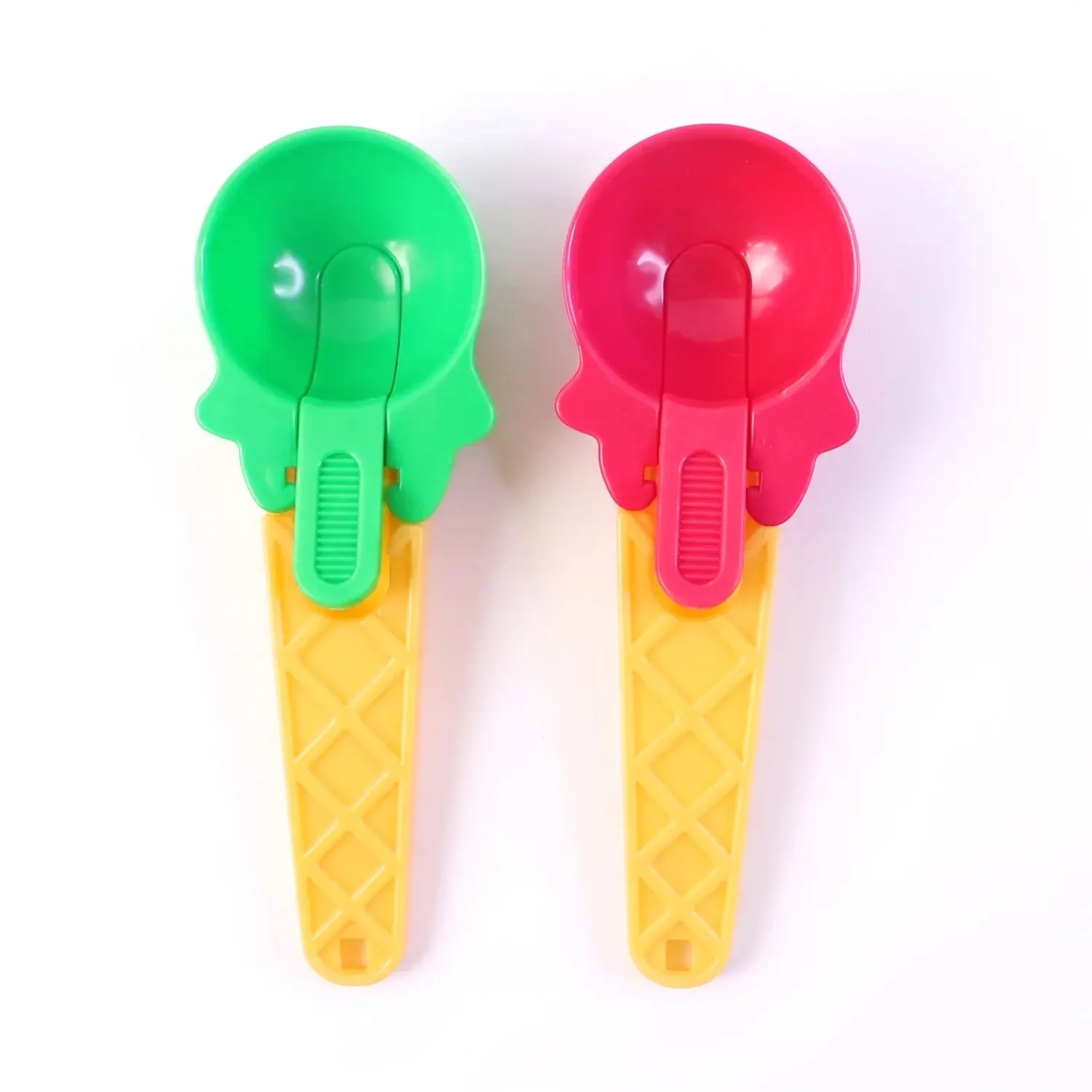 2-Piece Plastic Ice Cream & Watermelon Scooper with Trigger Dipper