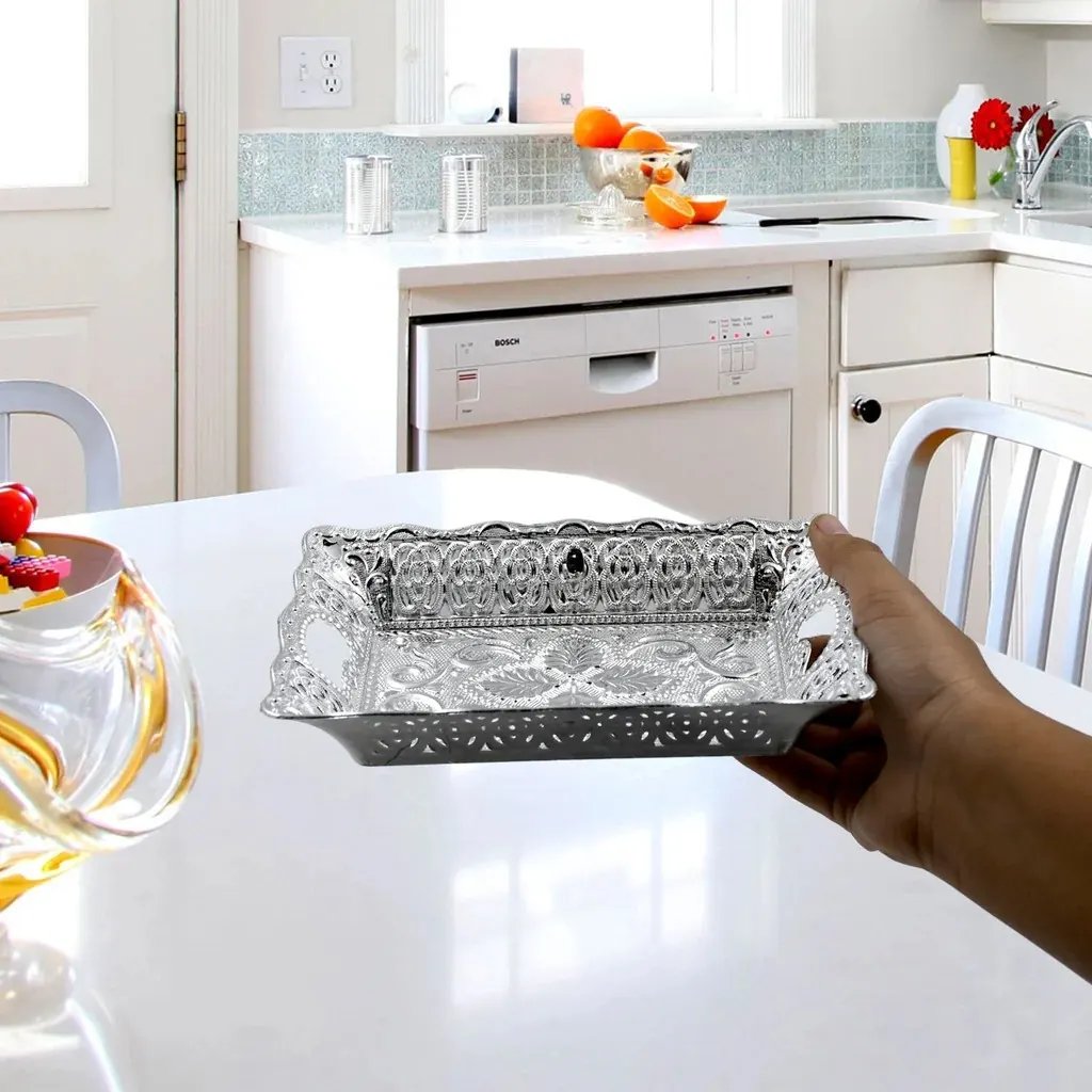 Decorative mukhwas & dry fruit serving tray – fancy candy plate